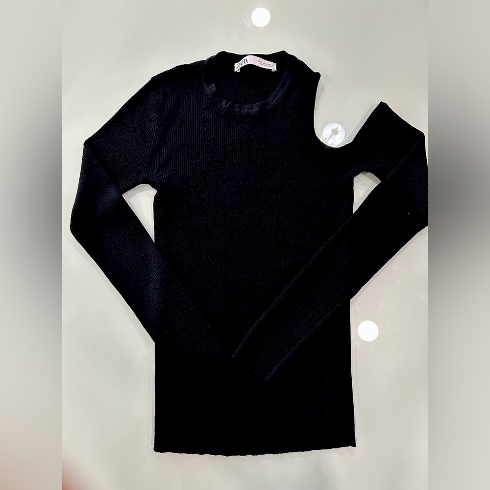 Zara cut out knit top